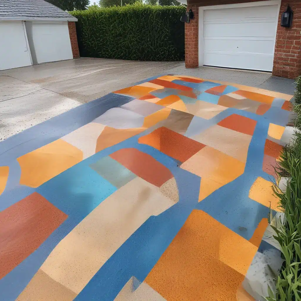 Chromatic Concrete Creations: Resin Driveway Designs That Mesmerize