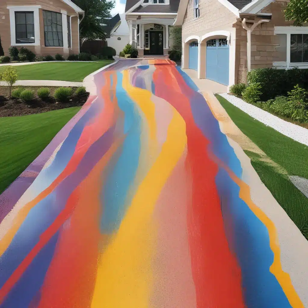 Painting the Pavement: Colorful Resin Driveway Ideas