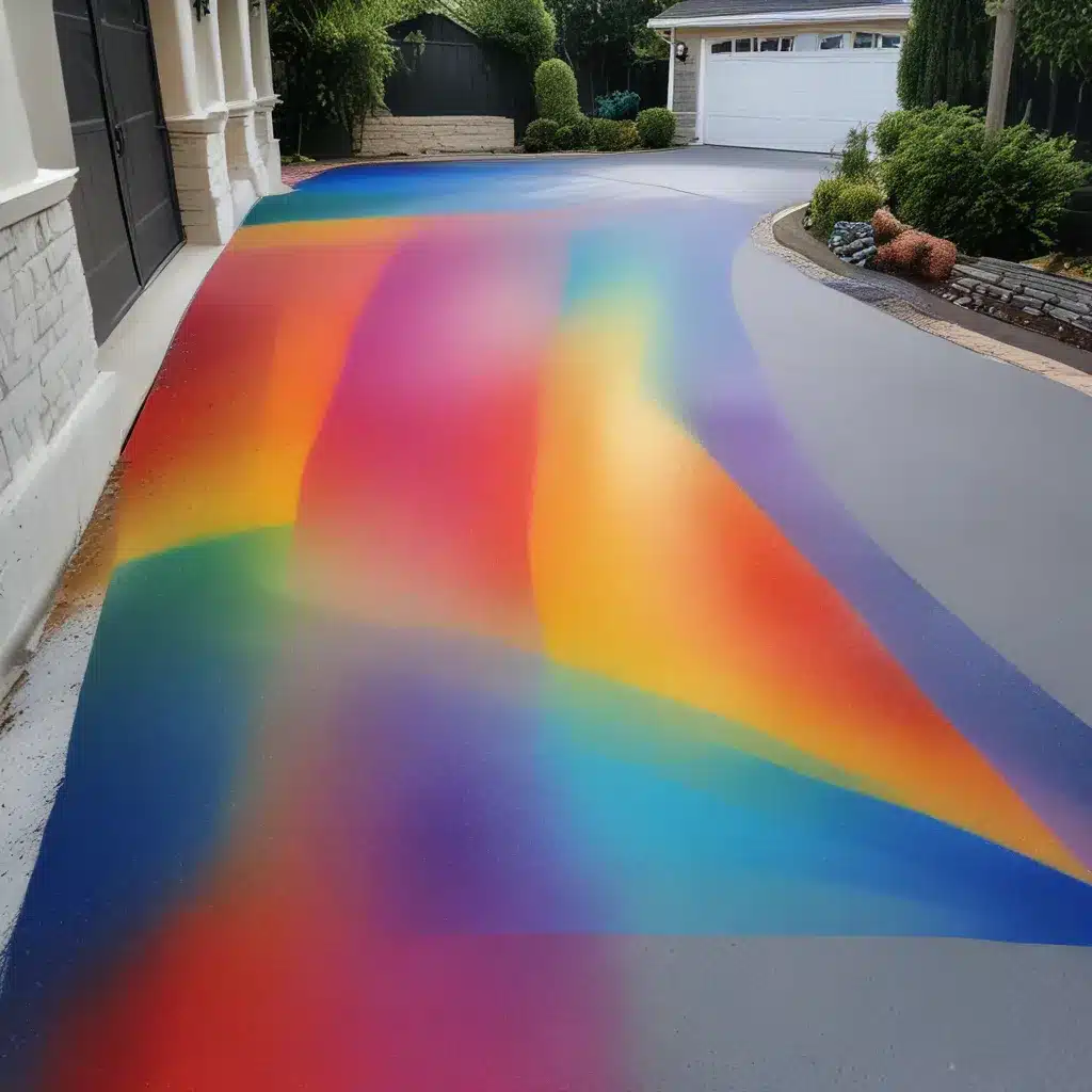 Resin Rainbows: Painting Your Driveway in Captivating Hues