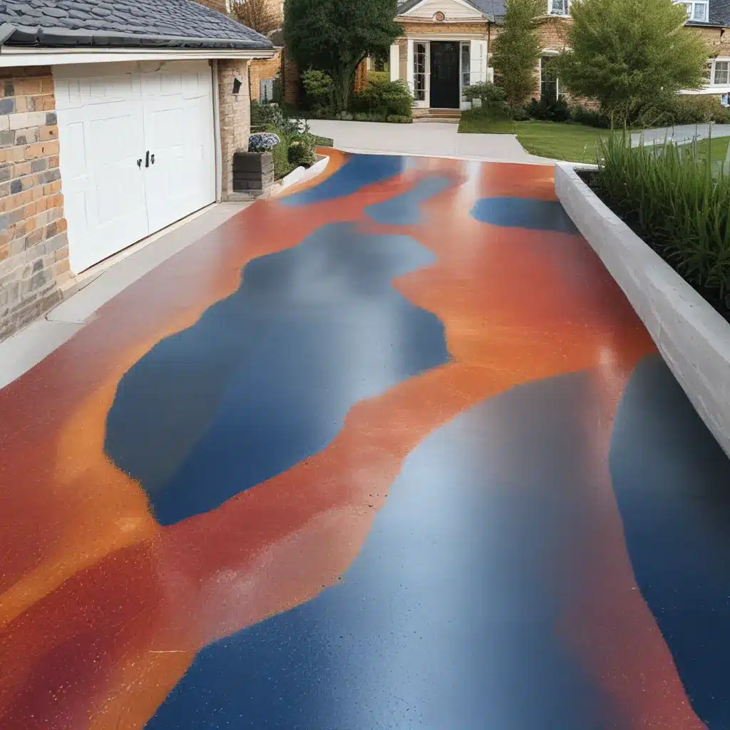 Splash of Hues: Resin Driveway Designs That Captivate